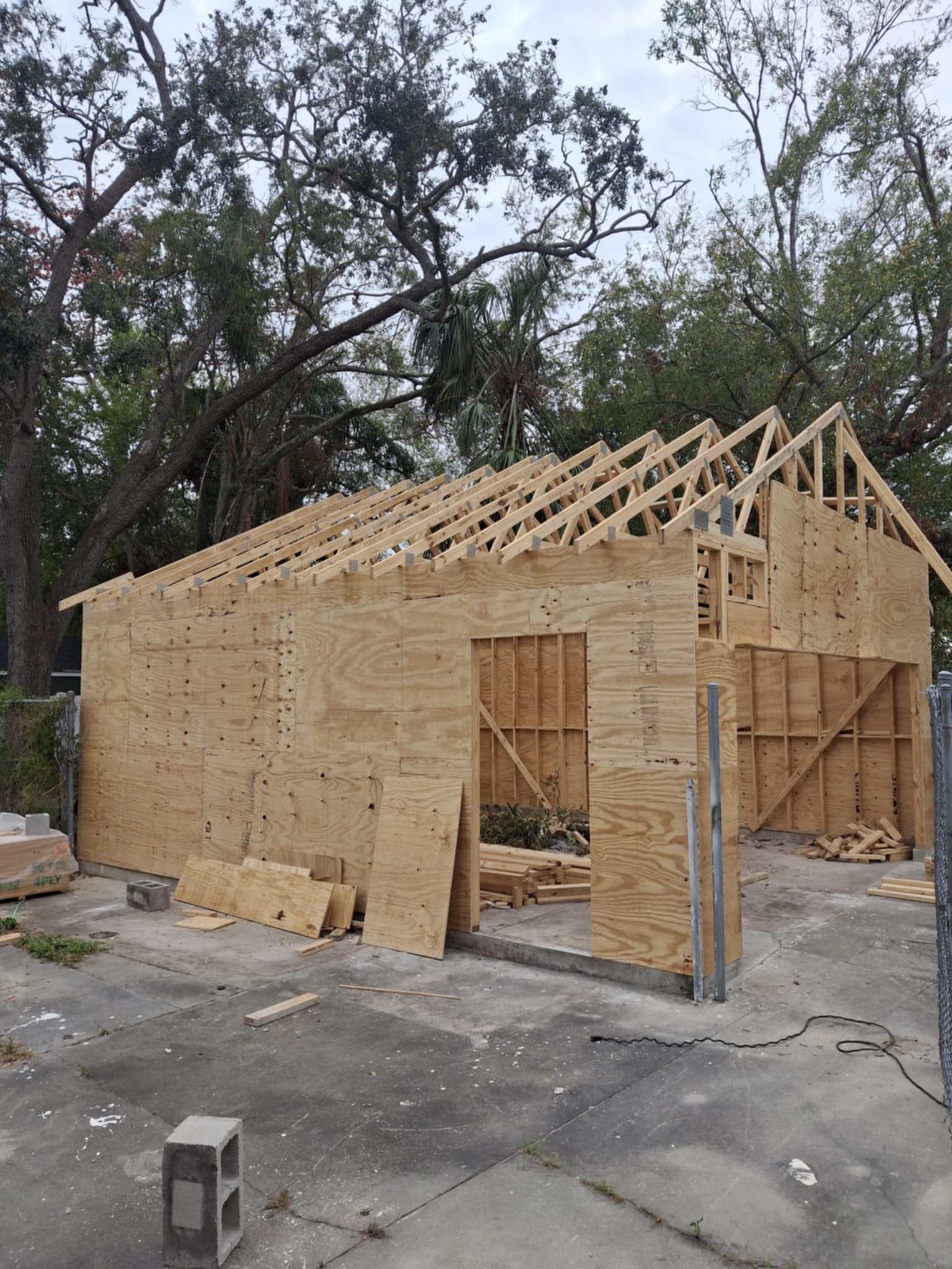 New Garage in Clearwater - custom work